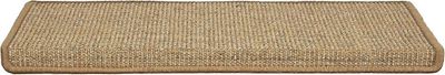 Sisal-porrasmatot sisällä 1 kpl neliö (korkki, huuli 65 x 24 cm), portaiden kulutuspinnat puuportaita varten, liukumaton porrasmatto, itseliimautuv...
