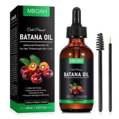 Batana Oil for Hair Growth -puhdas luonnollinen hiusten kasvuöljy, vahvistaa juuria Vähentää hiustenlähtöä paksumpien ja täyteläisempien hiusten sa...