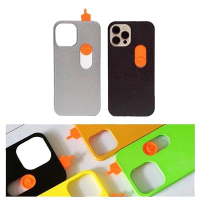 Joyy 3D-tulostettu liukuva keskisormi puhelinkotelo leluele lelumalli iPhone 15: lle musta iphone15pro