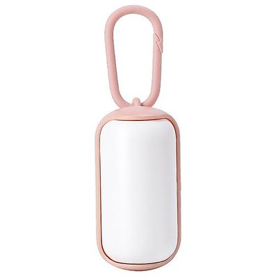Pet Garbage Bag Dispenser Bærbare Pet Affaldspose Agterstavn Taske Dispenser Til Walking Travel Hvid