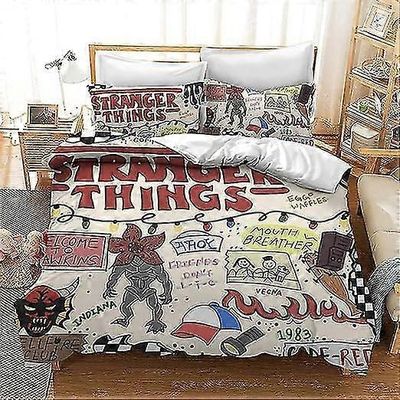 Stranger vuodevaatteet Lasten pussilakanasetti Peittopäällinen tyynyliinalla 135x200cm