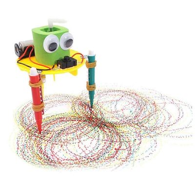 DIY söpö doodle piirustus robottiteknologia tiedekoe koululaiset keksintöjä varhainen koulutus lelu