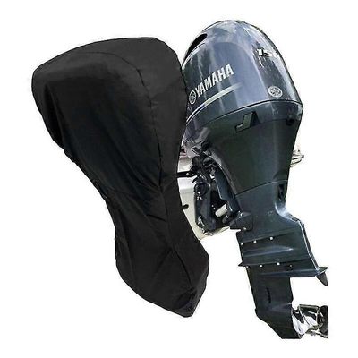 veneen moottorin kansi, 420D raskas Oxford-kangas koko veneen perämoottorin kansi PVC-pinnoitteella, perämoottorin veneen kansi sopii mustaan6 ~ 15...