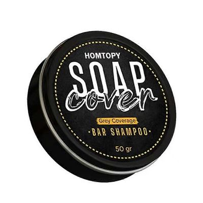Miesten harmaa peittävyyspalkki shampoo hiukset tummentava musta saippua harmaalle hiussuojalle väri02