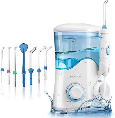 AIR 600ML Professionel Oral Irrigator Familie Tandtråd med 7 Multifunktionelle Jet Tips 10 Vand