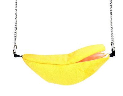 Blød og varm fleece gjorde nyheden banan form Nest gul