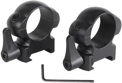 25.4mm Quick Detach Rifles Scope Mount Rings - 2stk optisk sikte brakett for jakt og taktisk montering