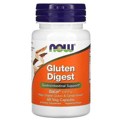 Now Foods Nu Foods, Gluten Digest, 60 Veg kapslar