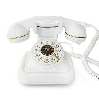 European Retro häät ääni Viestikirja Syntymäpäivä Ääni siunaus Viestin koristelu Puhelin Ääni Vieraskirja Puhelin Valkoinen