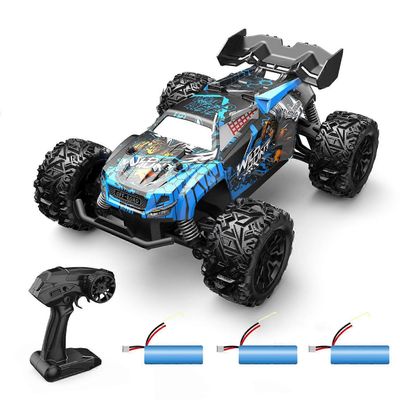 20KM / H Power Motor 2.4G 2WD RC Drift Car Big Size RC Truck Independent iskunvaimennin Anti-Crash Car Vehical Adults Kid lelu lahja Sininen-3B