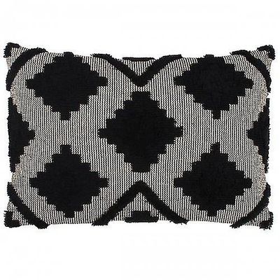 Furn Lamar Diamond pute Cover Svart 40cm x 60cm