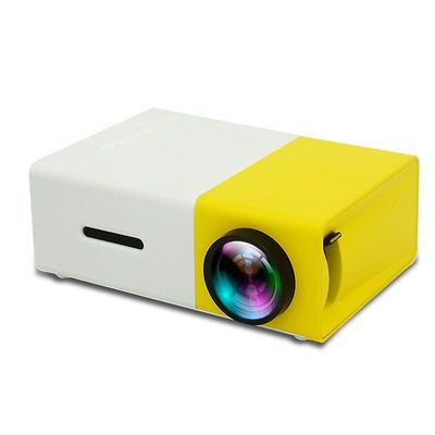 Zch 1080p Min Iportable Hd Led Projektor Yellow and white