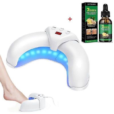 Kynsisienen laserhoitolaite 910nm infrapuna & 470nm sininen valo varpaankynsien ja inkiväärin kynsien hoitoyhdistelmälle, kotikäyttöön