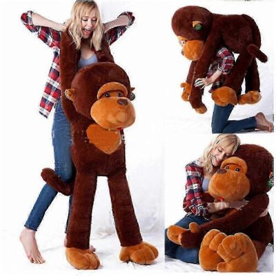 2025 Lasten lahjat Jättiläinen Pehmolelu Apina Lelu Valtava Iso Lelu Täytetty Apina Banmo 80CM