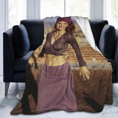 Kerota Shania Music Twain Singer Throw Blanket Flanelli Lämpimät pehmeät peitot Sisustus sänkyyn Olohuone Aikuiset Lapset Lapset ABD24089 50x40in 1...