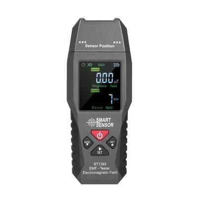 SMART SENSOR ST1393 EMF-mittari sähkömagneettisen kentän EMF-ilmaisin kädessä pidettävä mini digitaalinen LCD musta