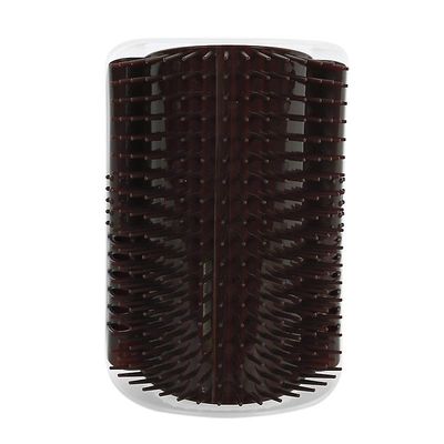 Katte Brush Corner Cat Massage Self Groomer Comb Brush, Brun Farve