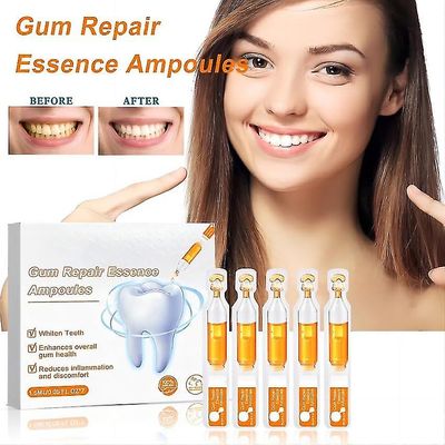 Fongwan Gum Repair Treatment ampuller, tannkrem Gum Therapy Essence, Oral &; Gum Restore Ampoule Essence Gentle Teeth Whitening 7 stk x 1,5 ml