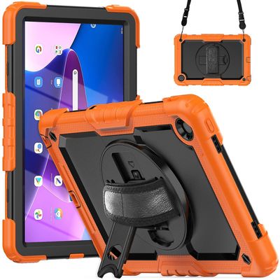 Silikoninen hybridi-PC-kotelo Lenovo Tab M10 Plus 10.6 Gen 3rd: lle Oranssi