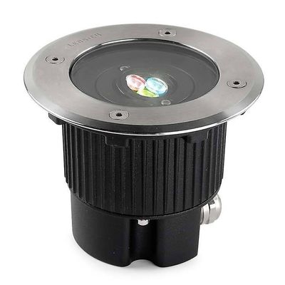 LEDS-C4 Lighting LEDS C4 Gea LED Lille rund udendørs RGB Easy + forsænket lys rustfrit stål IP67