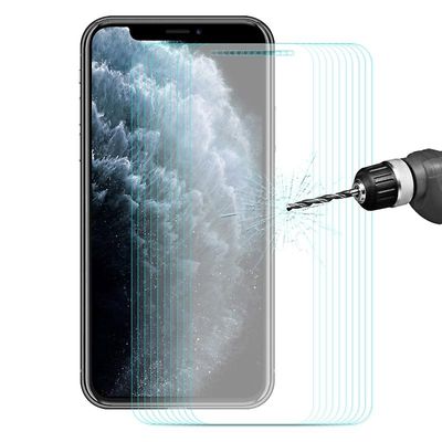 JVY Til iPhone 11 Pro Max 10 PCS ENKAY Hat-prince 0,26 mm 9H 2,5D Buet edge hærdet glasfilm