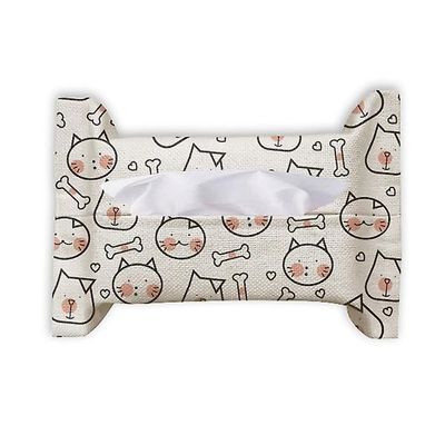 Cat Hund Bone Beskyt Animal Pet Lover køkkenrulle Tissue Bag Serviet Bumf