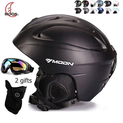 Moon Hot Salg Ski hjelm Integreret støbt ski hjelm til voksne og børn sne hjelm Sikkerhed Skateboard Ski Snowboard Hjelm MTV18-08 M(55-58cm)