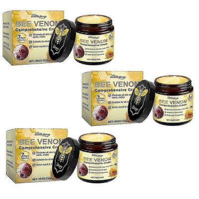 Bee Venom -kattava voide, syylien vastainen ja epäpuhtauksia ehkäisevä, 2025 Uusi Bee Venom -ihonhoitovoide kaikille ihotyypeille 3 kpl