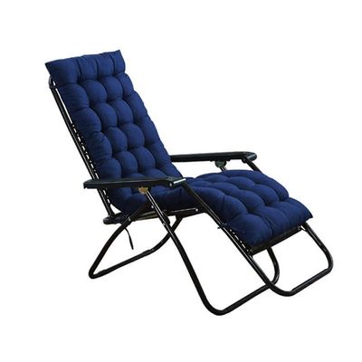 Lepotyynyn pehmeä vaihto Korkea istuintyyny kiinnityshihnalla Suuri keinutuolin penkkityyny Tummansininen