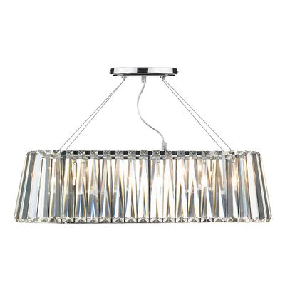Dar Lighting Cecilia Straight G9 Oval Lineær Vedhæng Lysstang, 3x G9
