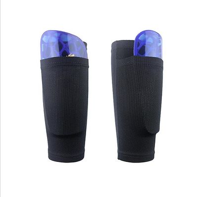 Yunshu Voksen Ungdom Soccer Shin Guard Socks Åndbar Leg Performance Support Fodbold Supplies sort M