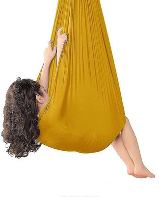 Sisäterapia swing lapsille, pehmeä riippumatto keinu erityistarpeilla Kultaa 39*110 inch