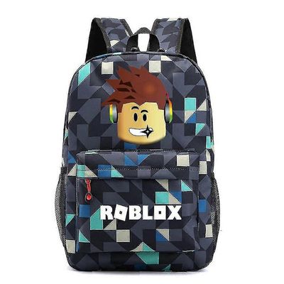 Lapset Unisex Roblox Reppu Rucksack Schoolin oppilaiden laukku C