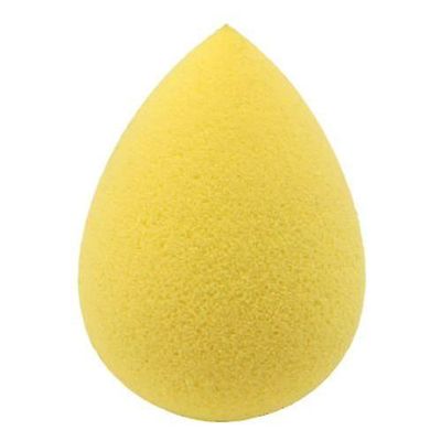 Zhuopai Hydrofil latex makeup æg, våd og tør svamp puff gul