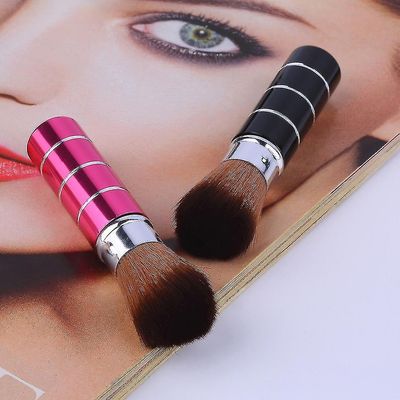 Optrækkelige Soft Face Cheek Powder Foundation Blush Brush Makeup Kosmetisk Værktøj