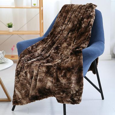 Furman Chic Shaggy Soft Plys Plaid Kaffe 160X200cm