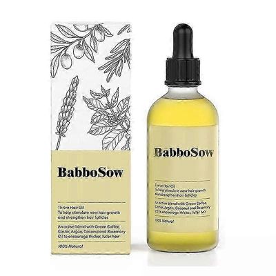BabboSow Hair Density eteerinen öljy, PURC öljyyhteensopiva hiusten kasvu, luonnollinen hiusten tiheys välttämätön