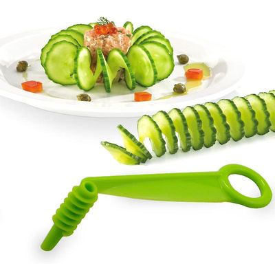 Spiral Slicer Blade Hånd pålægsskærer Cutter Agurk Gulerod Kartoffel Grøntsager Spiral Knife Køkken Tilbehør Tools