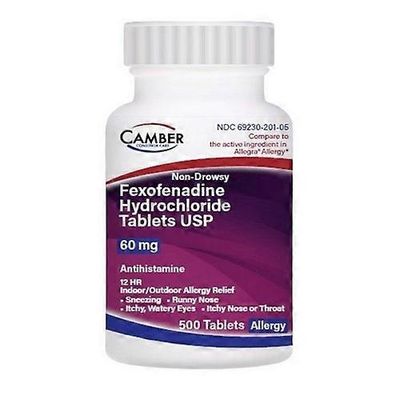 Camber feksofenadiinihydrokloridi, 500 välilehteä
