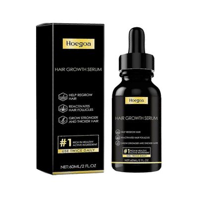 Hiusten kasvun seerumi miehille ja naisille - Sisältää biotiinia, Polygonum multiflorum -uutetta ja rosmariinia - Anti Hair Loss Treatment For Stro...