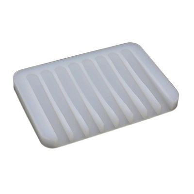 Zch Tøm silikone sæbe opvaskemiddelholder Brusesvamp holder Translucent