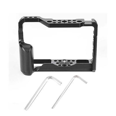 mickcara Kamerahäkki Fuji X-T2 / X-T3 -kameratelineelle, jossa on Na-kiskokahvan kädensija mikrofonin LED-näytölle 1/4 3/8 ruuvilla