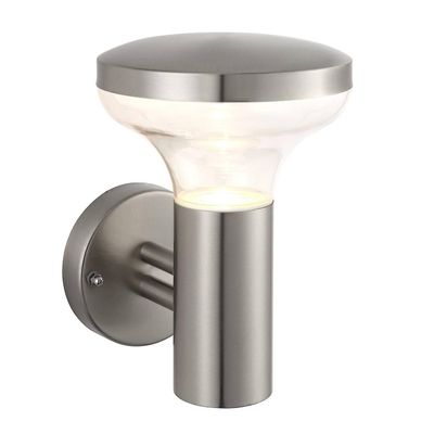Endon Collection Lighting Roko Udendørs Kystnære Væg Light Coastal, Marine Grade børstet rustfrit stål IP44, GU10