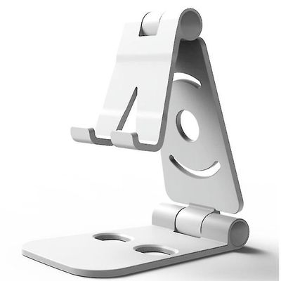 Coosilo Universal telefonholder, foldbar plastikholder til skrivebordet hvid