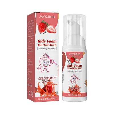 Kuankuanbao Lasten vaahtohammastahna, hampaiden puhdistus, valkaisu, rappeutumisen ehkäisy, hedelmät, hammastahna 60ml A