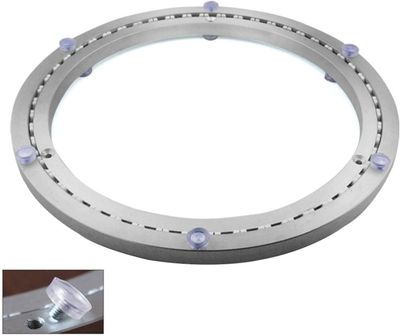 Linkrunning Metal drejeskiveleje, rund drejelig base, 360 drejelige, enkelt række kuglelejer, til tung, 45cm Som vist 45cm 18in