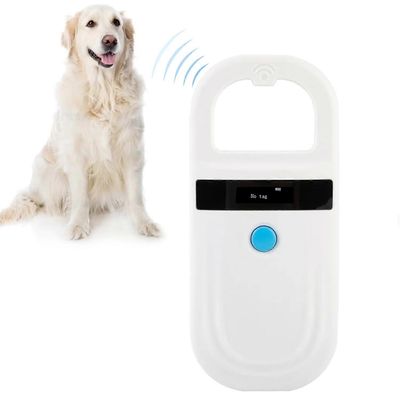 Mikrosirun lukija, ladattava lemmikkieläinten RFID EMID mikrosirunlukija skanneri 134.2kHz 125kHz 15 numeroa Tuki koirille Kissat Siat Eläin 6.14 M...