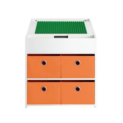 Lasten pöytä ja 2 tuolisarjaa Lasten leikkipöytä ja tuolisetti, jossa on kaksipuolinen pöytälevy ja 8 säilytyslaatikkoa, SoBuy KMB75-W Valkoinen 87...