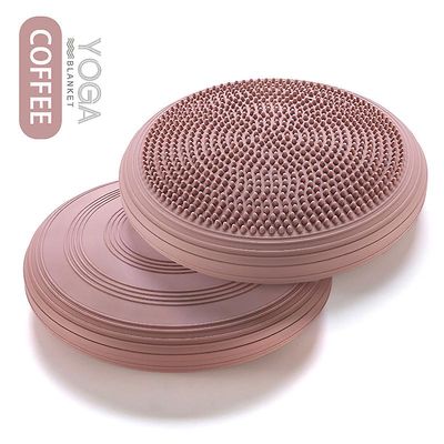 Yoga Balance Pude Luftpude Sports- og Fitnessprodukter Fysisk Massage Talje Twist Pad Fodmassage Bold Ankelmotionsudøver Brown