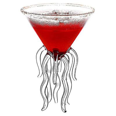 Reklamer Blekksprut Cocktail Cup Gjennomsiktig Maneter Glass Juice Cup Egnet For Kjøkken Verktøy